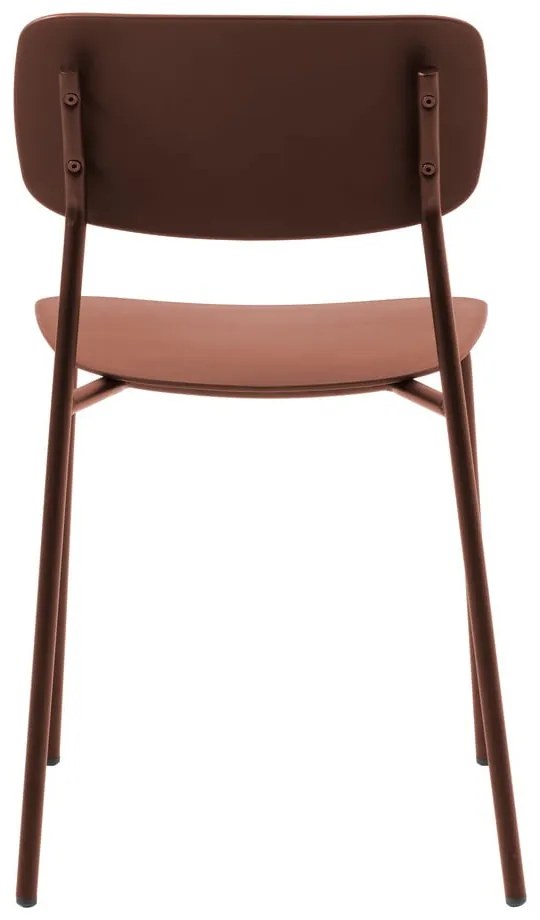 Terrakotta színű étkezőszék szett 2 db-os Kirkland – Unique Furniture