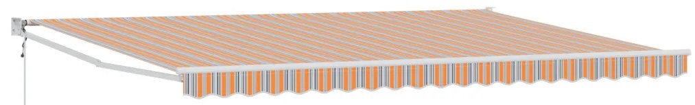 Automatikus Behúzható Napellenző Multicolor Csíkos 500x300 cm