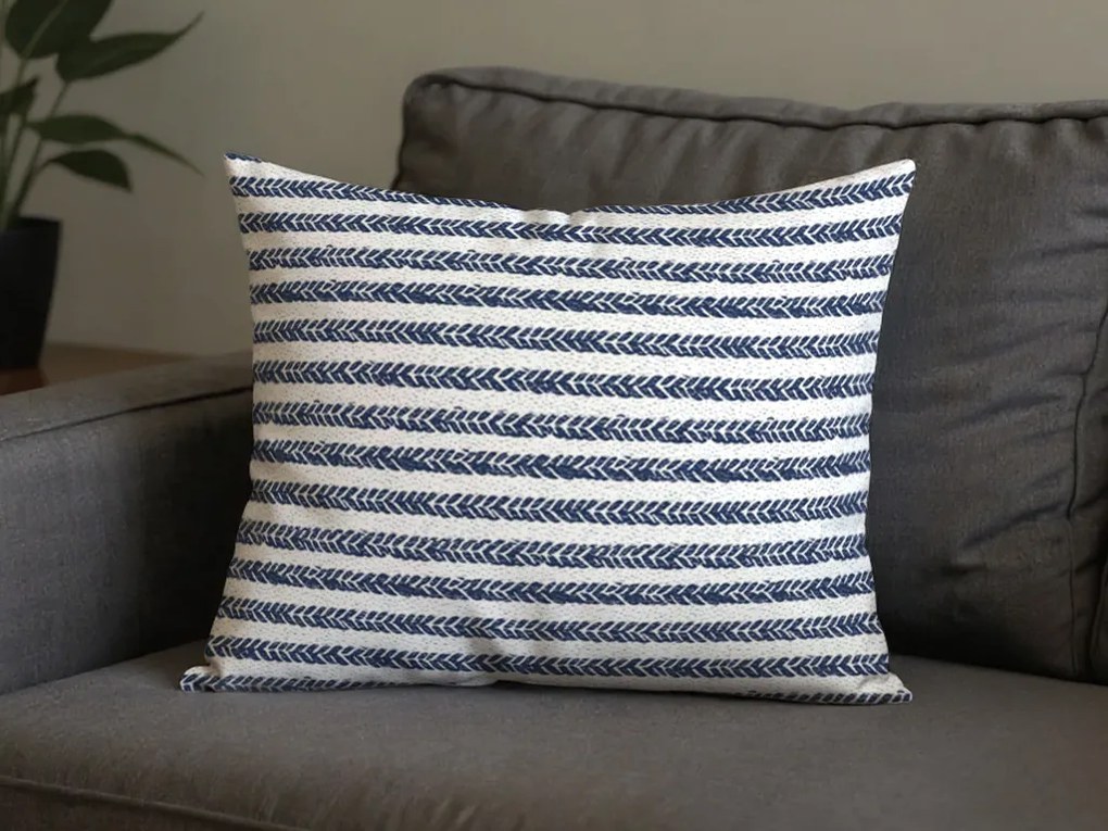 Polipamut párnahuzat NAVYSTA POLY 50x70 cm, kék-fehér