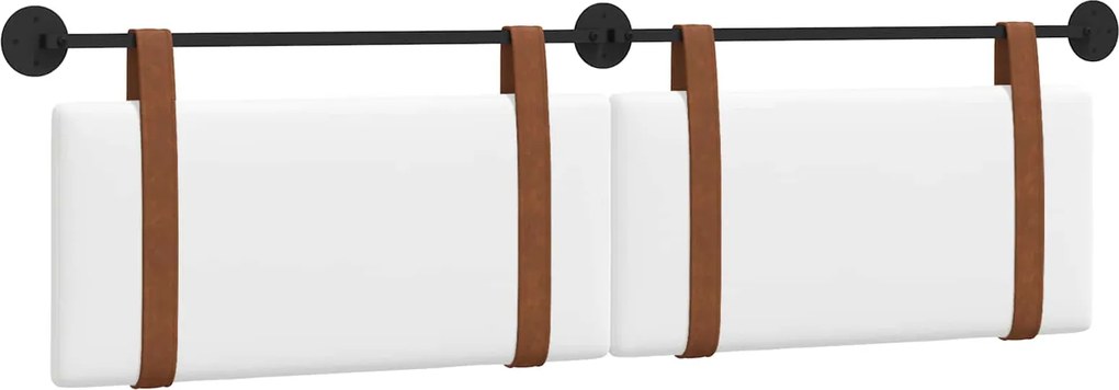 vidaXL Fali Fejtámla Falra szerelhető Fehér 180 x 40 cm Faanyag