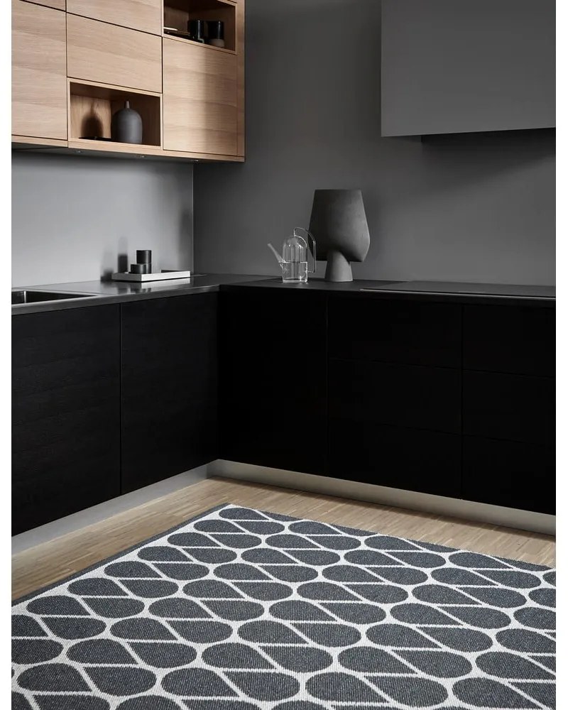 Sötétszürke kültéri-beltéri futószőnyeg 70x200 cm Otis Granit – Pappelina