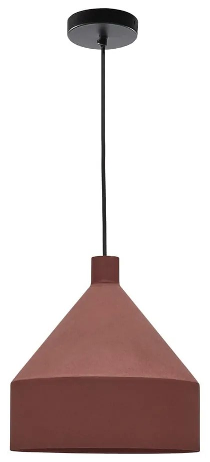 Terrakotta színű függőlámpa fém búrával ø 30 cm Peralta – Kave Home