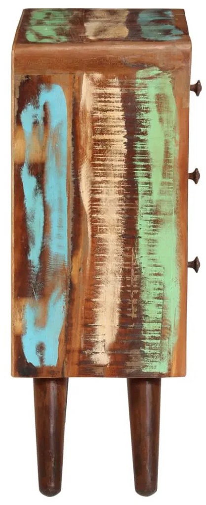 tömör újrahasznosított fa tálalószekrény 55 x 30 x 80 cm