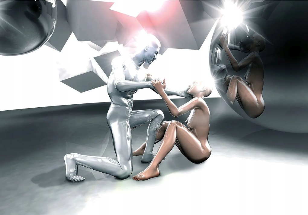 Fotótapéta Robotok futurizmusa Cyberpunk jövő Android 416x290 +ragasztó