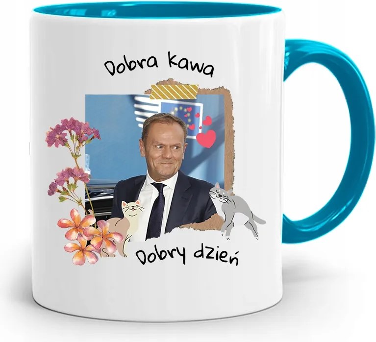 Bögre Kék Donald Tusk Po Platform Ajándék