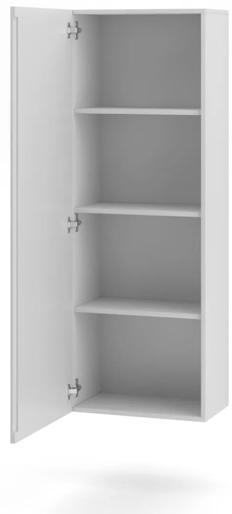 Dulap suspendat, culoare alb mat / alb lucios. VIVIEN 08.