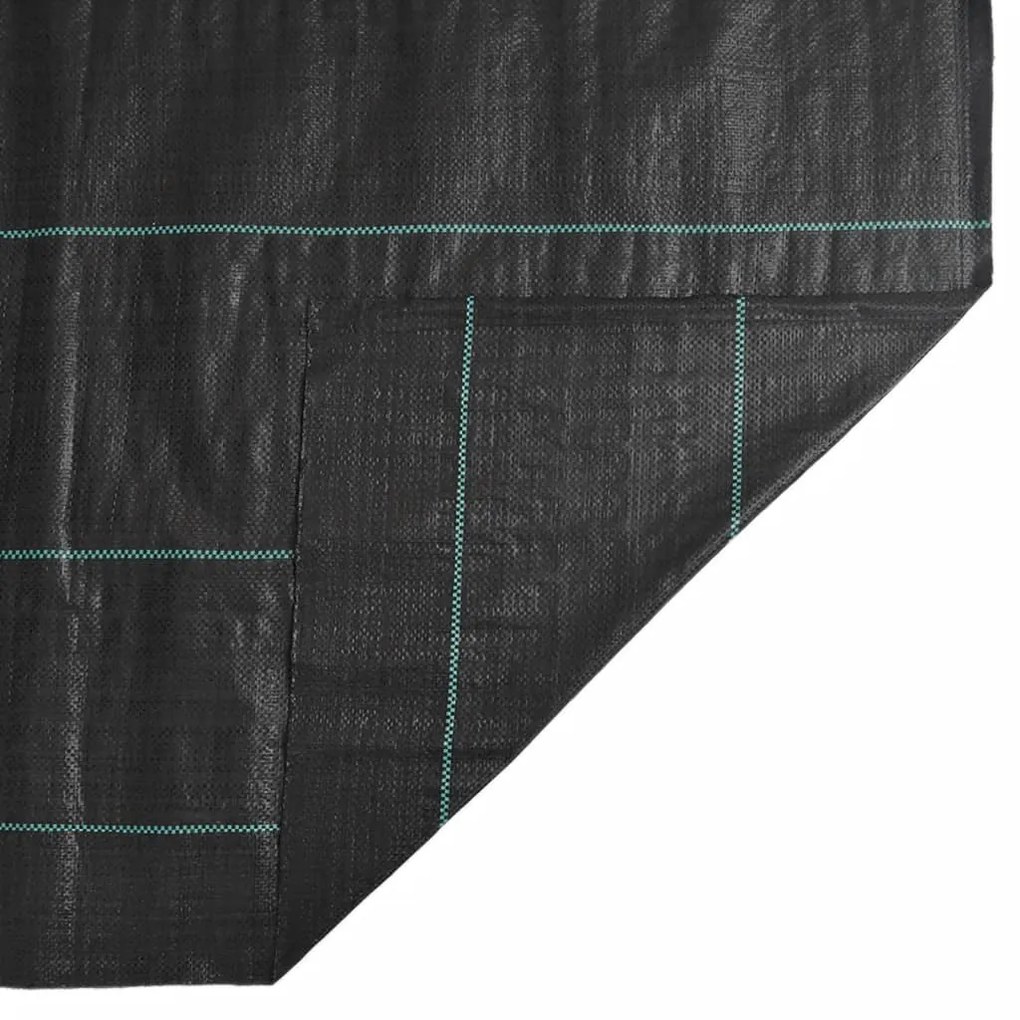 fekete PP talajtakaró membrán 4x25 m