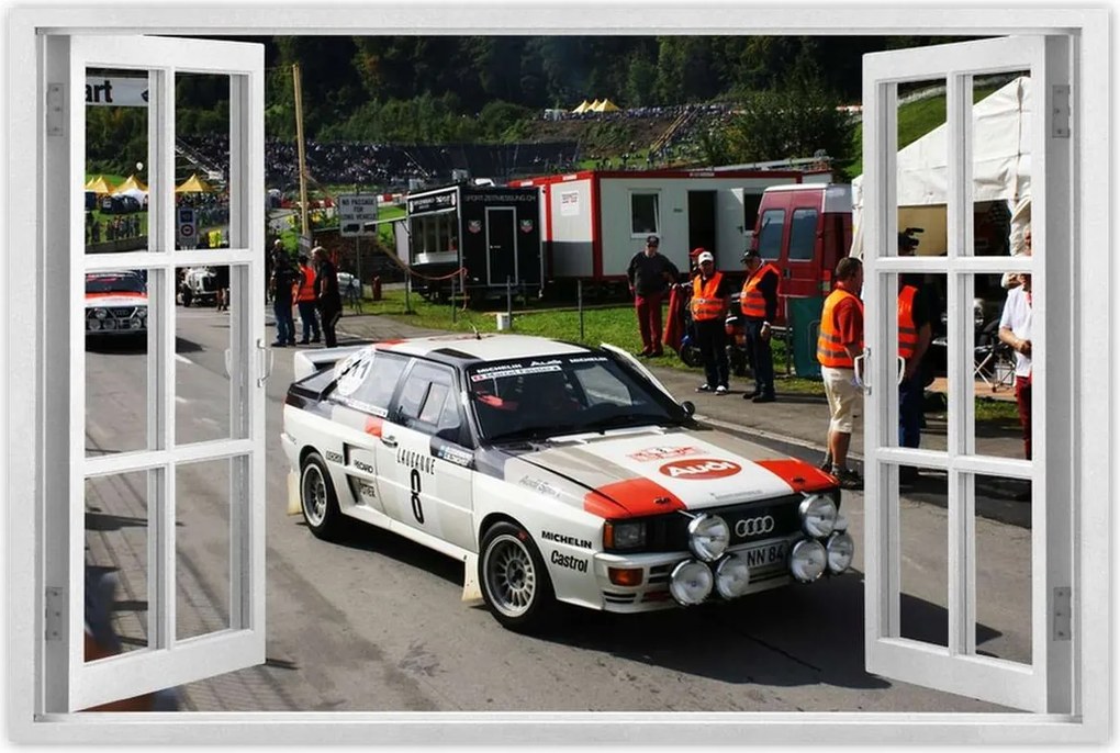 Poszterek 120x80 Audi Quattro a rally-n