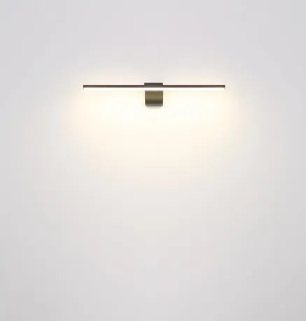 Globo 41925M Fali könnyű fém sárgaréz színű matt, akril fehér, IP44, SZxM: 608x80mm, Mélység: 150mm, LED 10W 230V, 1020lm forrás, 630lm kimenet, 4000K