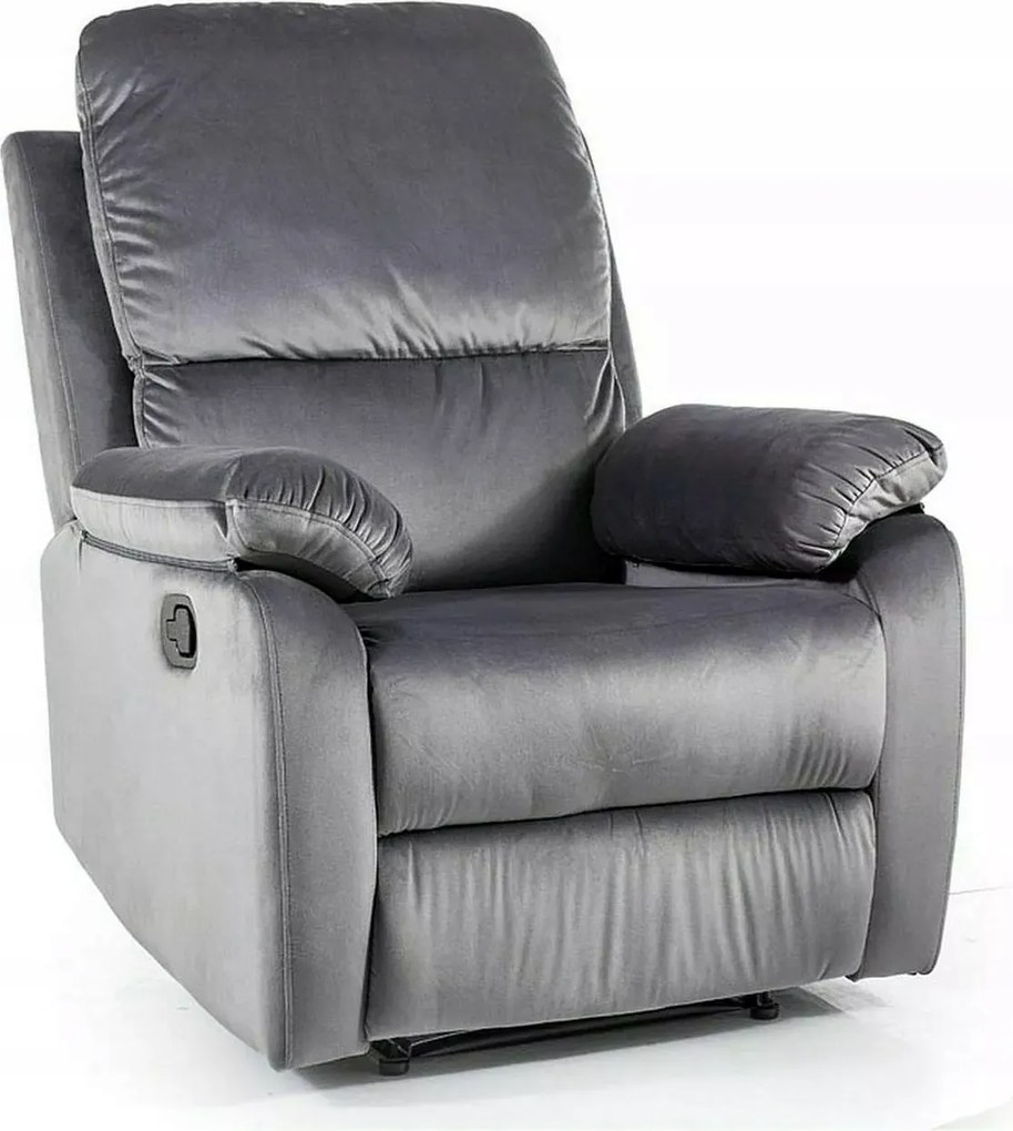 Összecsukható fotel Spencer 1 Velvet szürke Sig