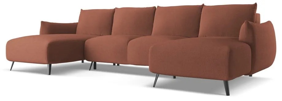 Rózsaszín sarokkanapé Malie – Makamii