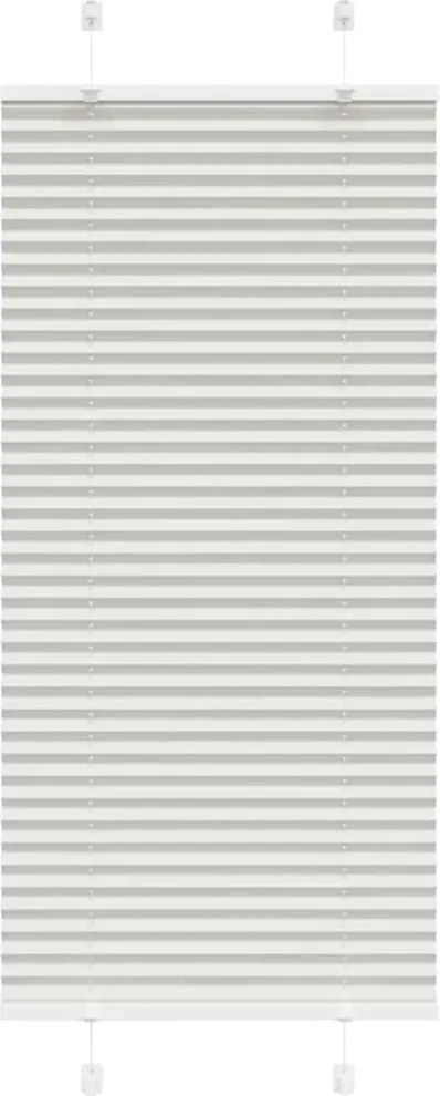 vidaXL pliszírozott redőny világosszürke 60x150 cm szövetszélesség