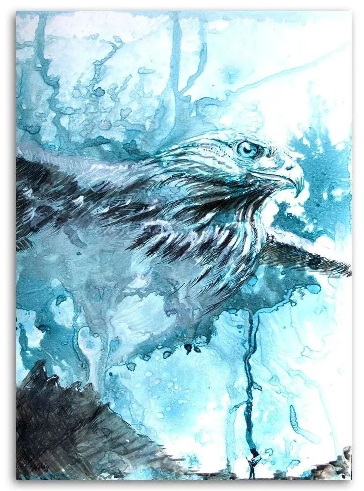 Gario Vászonkép Festett sólyom - Marta Horodniczy Méret: 70 x 100 cm