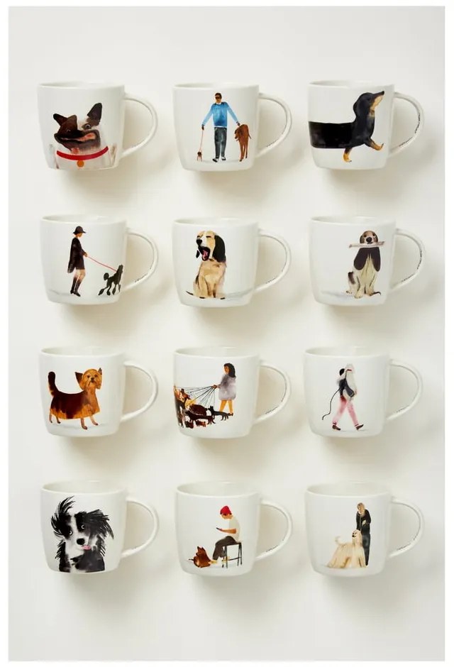 Fehér porcelán bögre 400 ml Computer Cat – Maxwell &amp; Williams