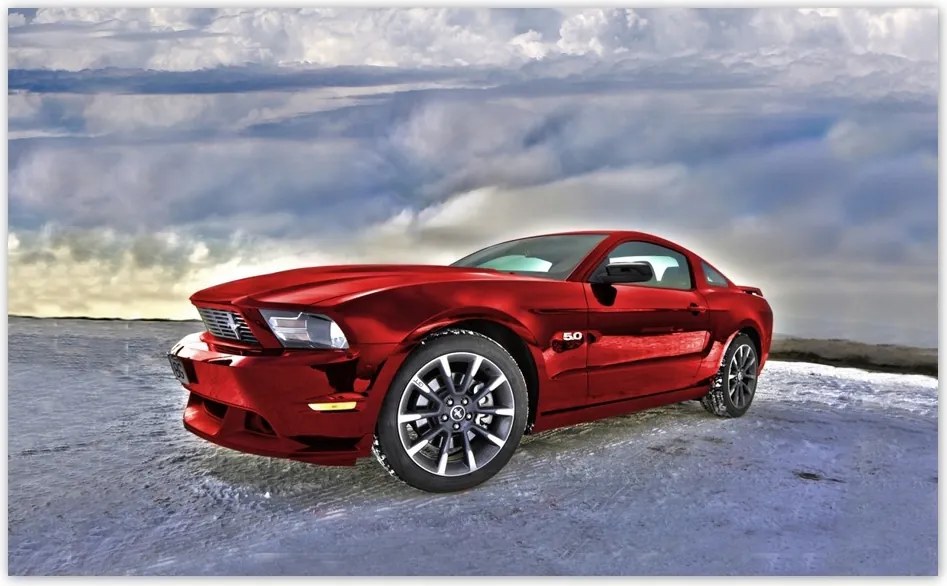 Fotótapéta flizelina 416x254 Piros Ford Mustang