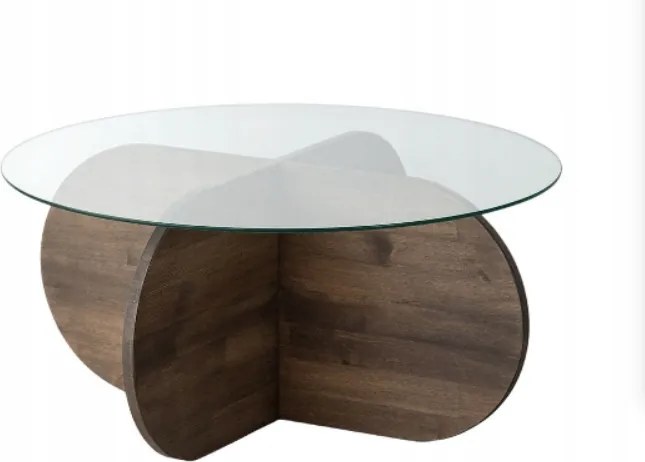 Dohányzóasztal Bubble NEOstill kerek 75 x 75 x 35cm dió