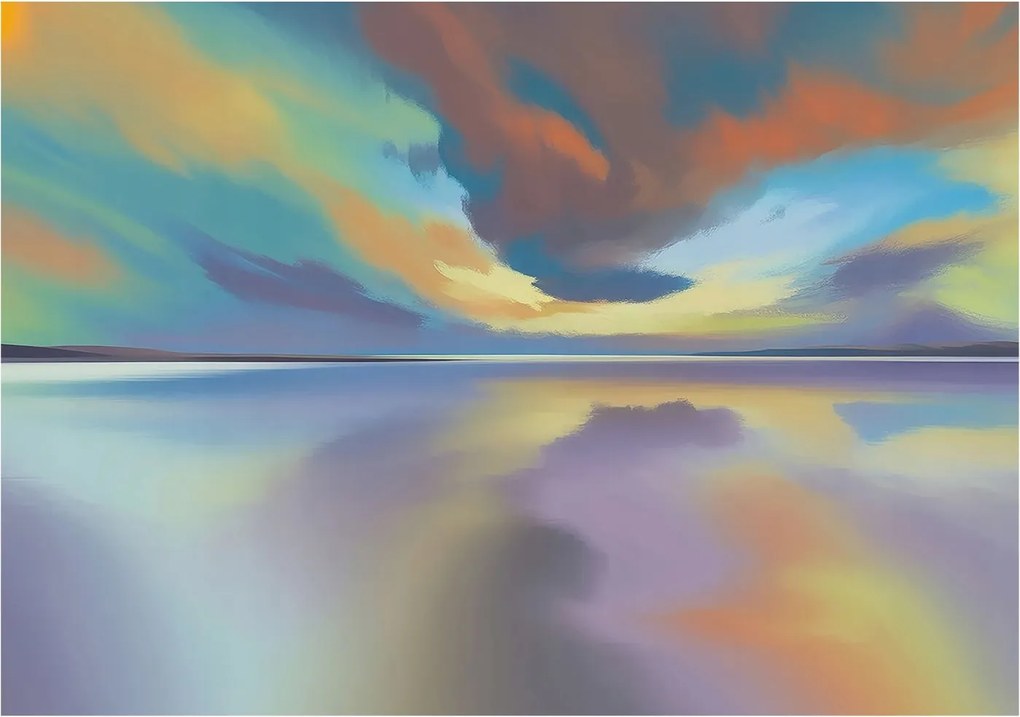 Stílusos Dekoratív Fotótapéta Flizelin Szivárvány nyugat 208x146 Ragasztó