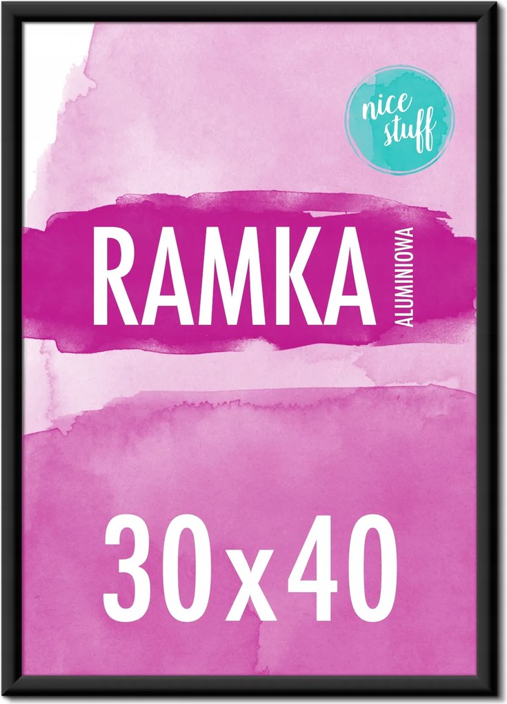 Keret 30x40 Képkeret 30x40 fekete alumínium képkeret keret