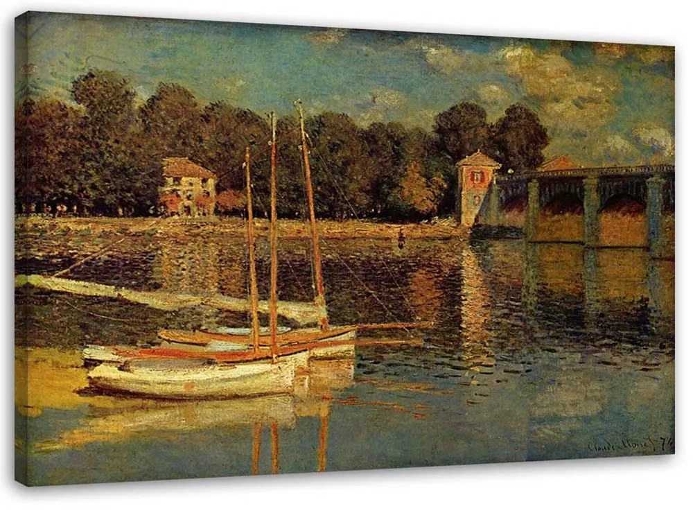 Gario Vászonkép Argenteuil-i híd - Claude Monet, reprodukció Méret: 120 x 80 cm