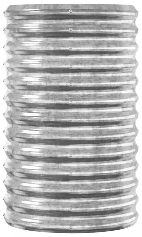 ezüstszínű horganyzott acél kerti magaságyás 114x40x68 cm