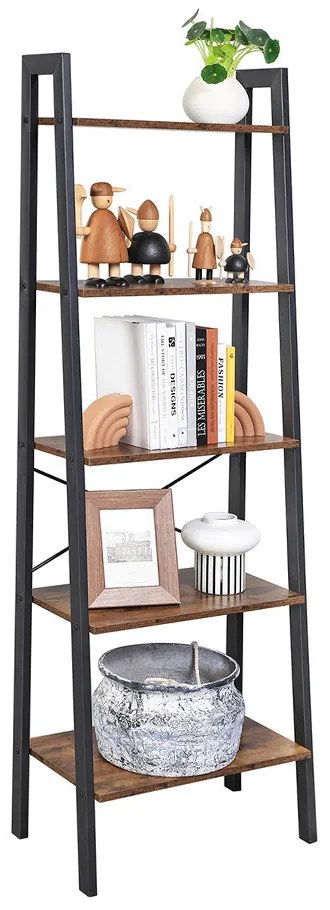 5 szintes létrapolc 56.2x32x172.1cm