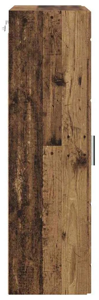 Fali szekrény polcokkal Régi fa 55 x 29 x 100 cm Faanyag