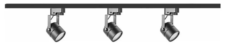 Spotlámpa sínrendszerrel PRAHA 3xGU10/10W/230V fekete