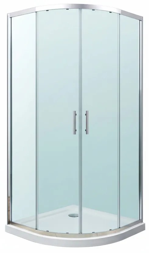 Soul 90x90 cm íves zuhanykabin zuhanytálcával