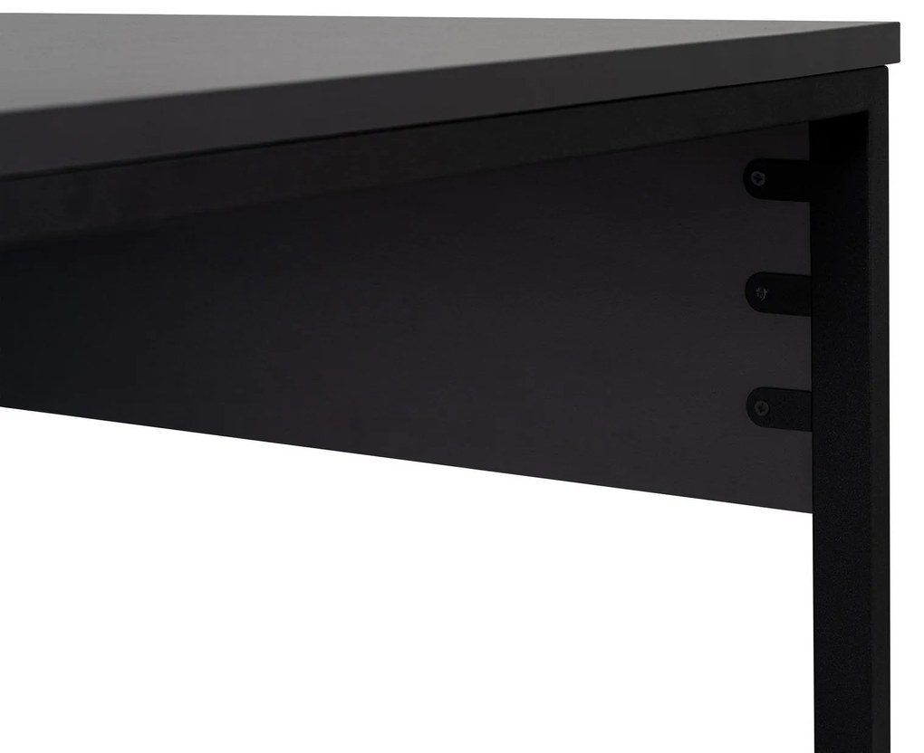 Íróasztal Twin Study Desk - Antracit, Fekete