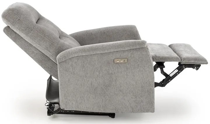 JAMAL elektromos relax fotel szürke