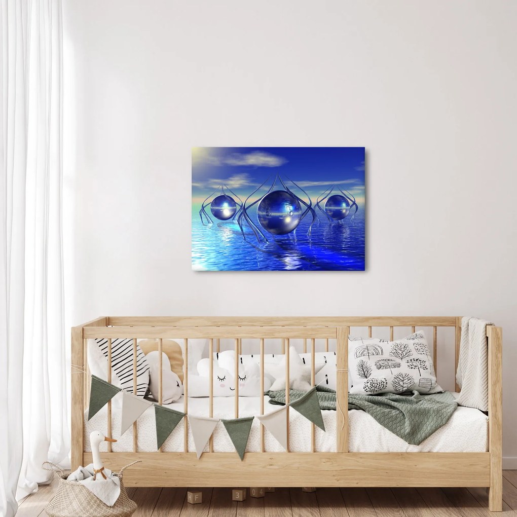 Absztrakció kép - víz (70x50 cm)