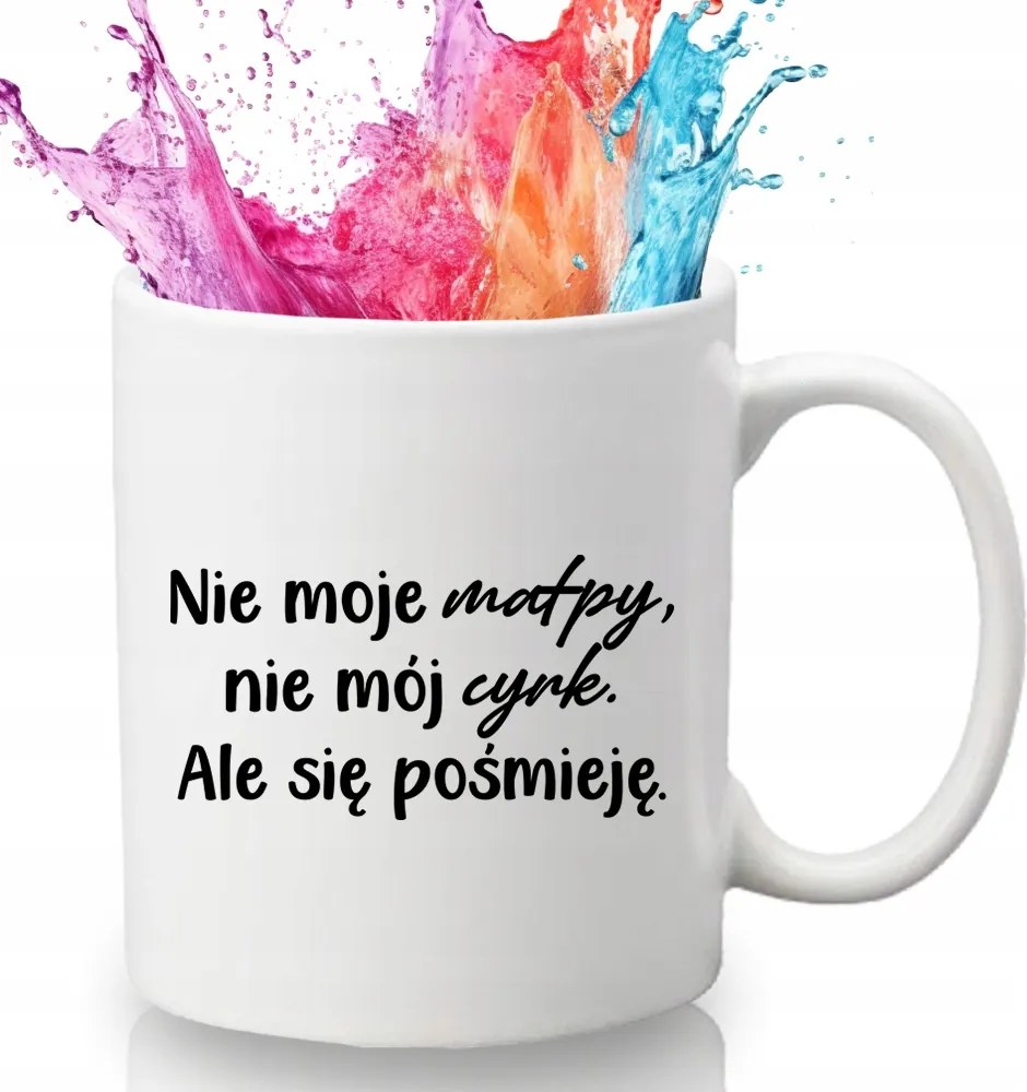 Bögre Fehér 330 ml Kerámia Ajándék Humor Vicces Kütyü Nem Az Én Cirkuszom