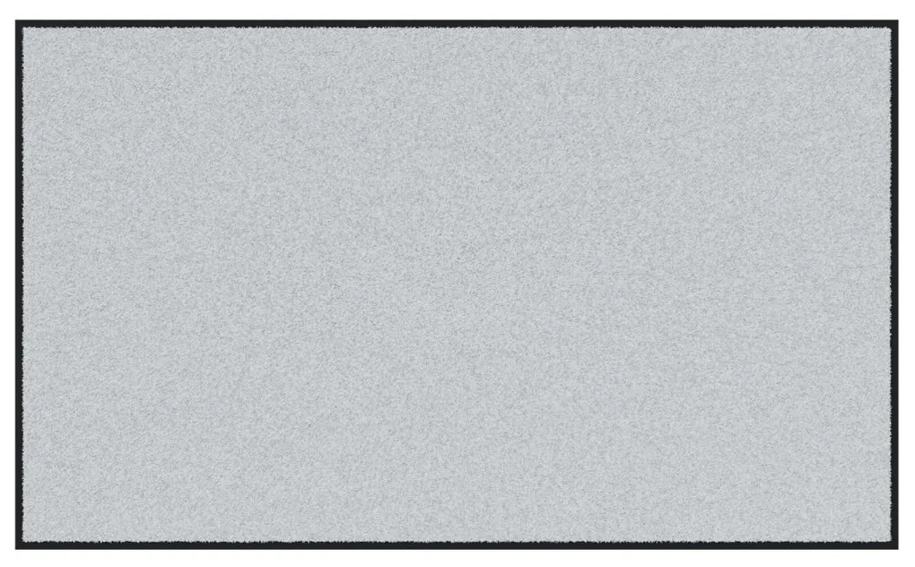 Ajtószőnyeg Szürke és fekete 90 x 150 cm Polipropilén és vinil