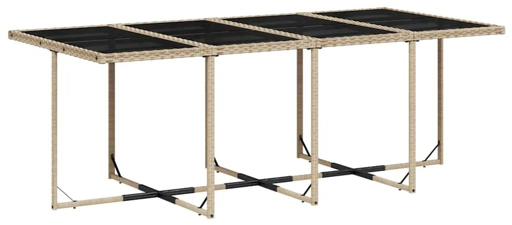 vidaXL 13 részes bézs polyrattan kerti étkezőgarnitúra párnákkal