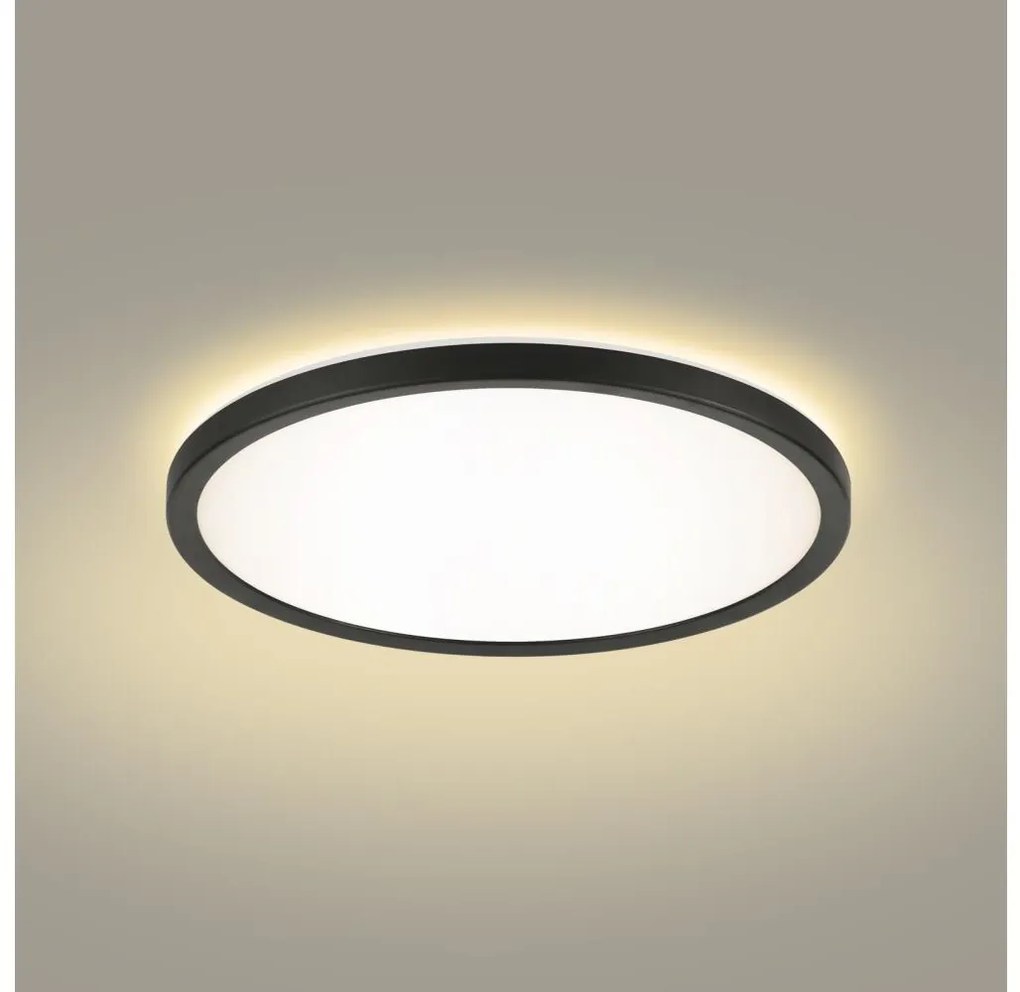 Brilagi - LED Fürdőszobai lámpa ULTRA SLIM LED/12W/230V átm. 22,5 cm fekete IP54
