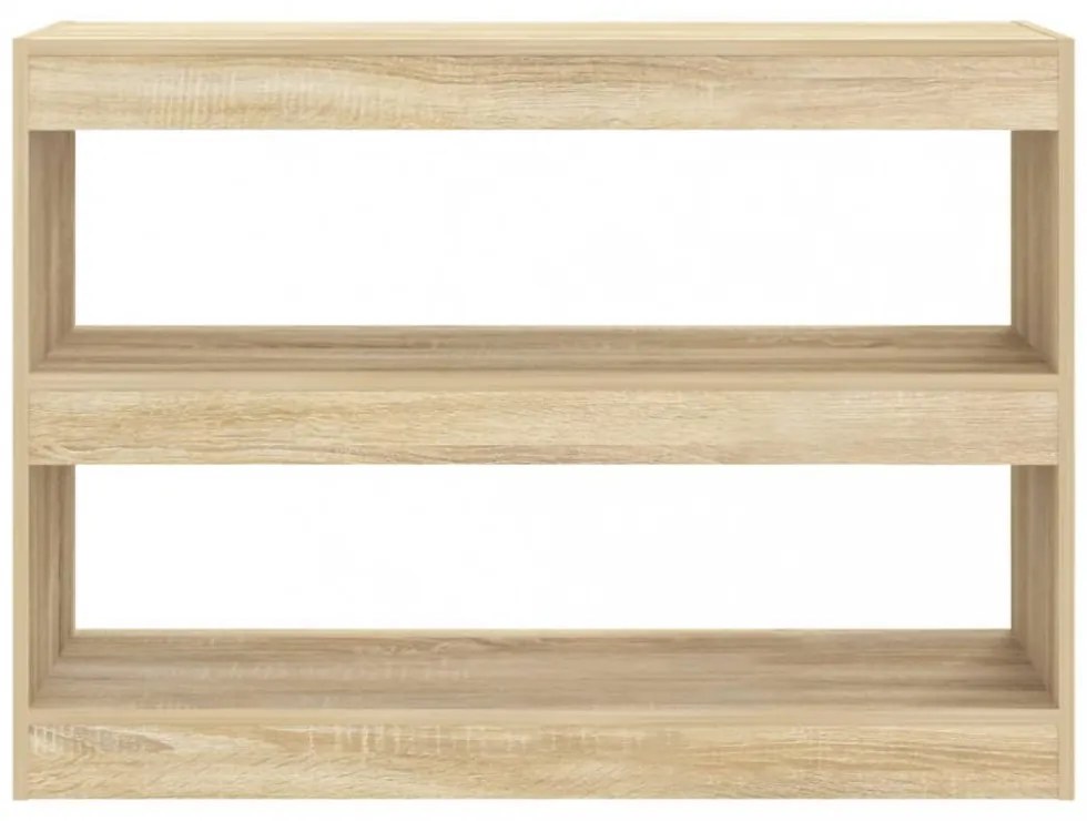 sonoma tölgy térelválasztó könyvszekrény 100 x 30 x 72 cm