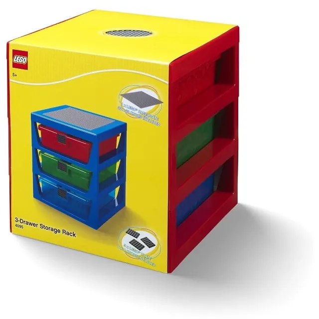 Storage piros rendszerező 3 fiókkal - LEGO®