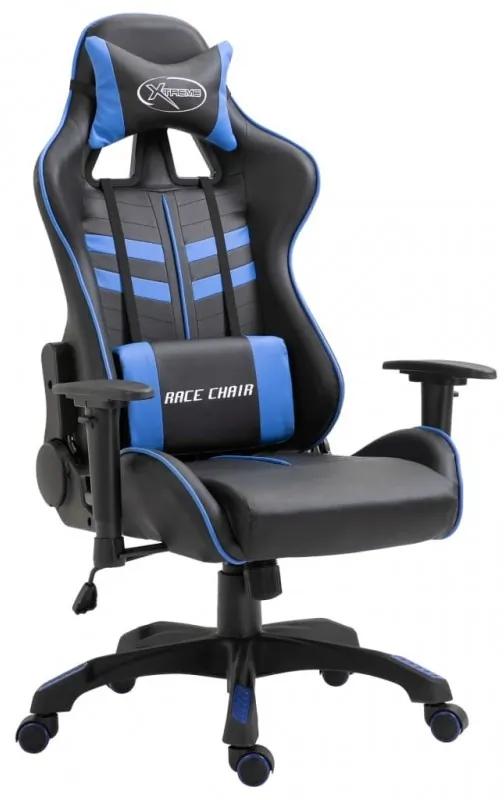 Kék műbőr gamer szék