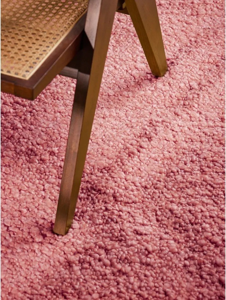 Sötét rózsaszín kézi szövésű buklé szőnyeg 200x290 cm Notting Hill Portobello – Ted Baker