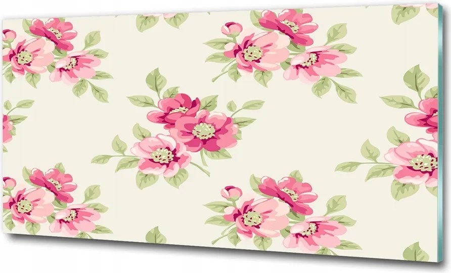 Fotó kép edzett üveg levelek minta 100x70