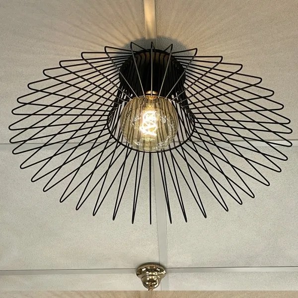 ONLI - Mennyezeti lámpa DUCCIO 1xE27/22W/230V átm. 60 cm fekete