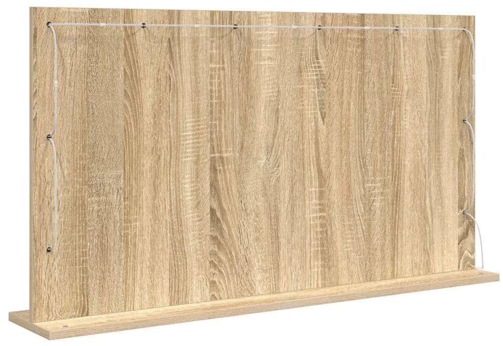 pipere tükör Sonoma tölgy MDF, Üveg 100 x 55 x 18 cm Pipere tükör