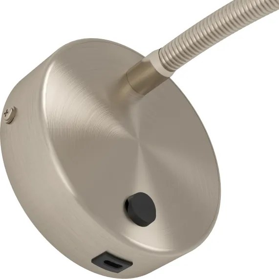Eglo 901783 - LED flexibilis fali lámpa USB-vel OLIVANDINO LED/3,8W/230V króm