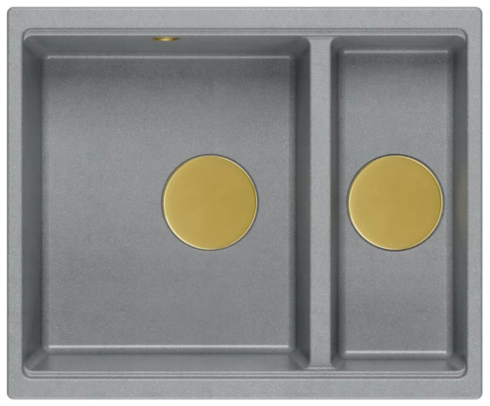 gránit mosogató Logan 150 Grey Metallic