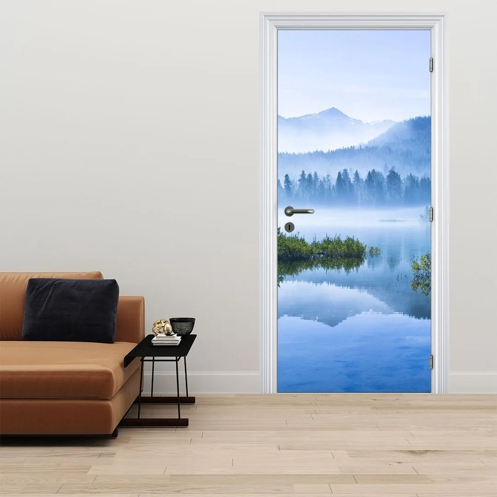 Fotótapéta ajtóra - Hegyi tó (95x205cm)