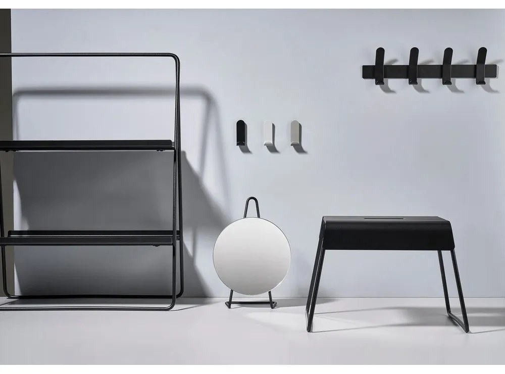 A-Rack Soft Grey szürke acél fali fogas - Zone