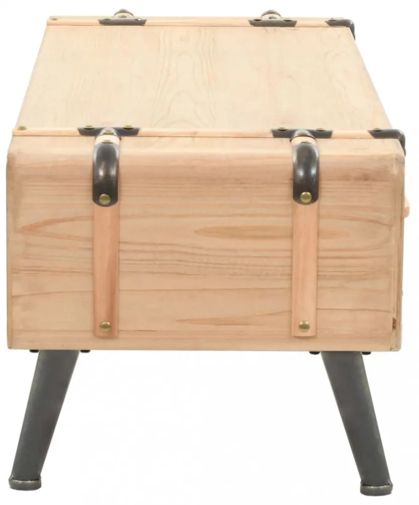 tömör fenyőfa TV-szekrény 110 x 33 x 35 cm