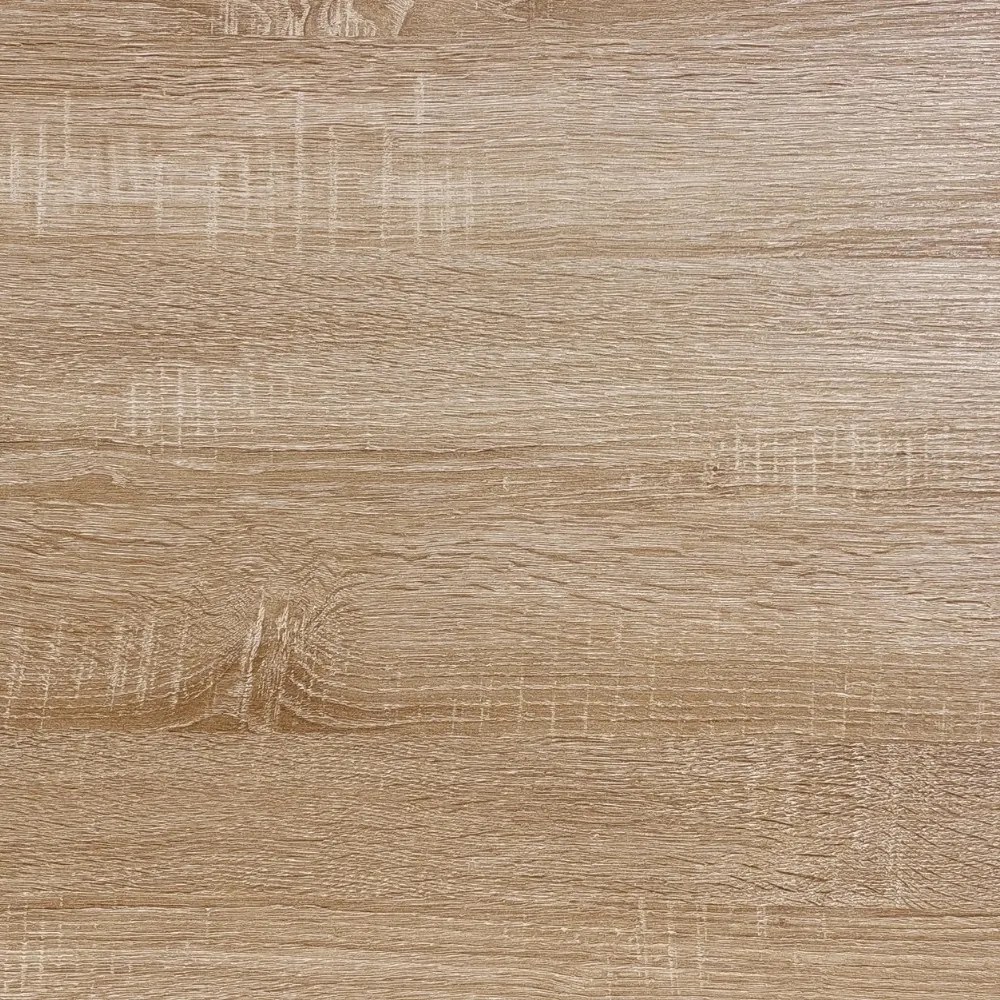 Polcos íróasztal / számítógépasztal 100×52 cm, masszív fém vázzal, fekete–sonoma tölgy – Intenso Home