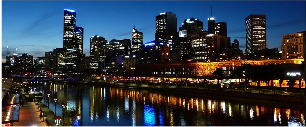 Éjszaka Melbourne-ben (120x50 cm)