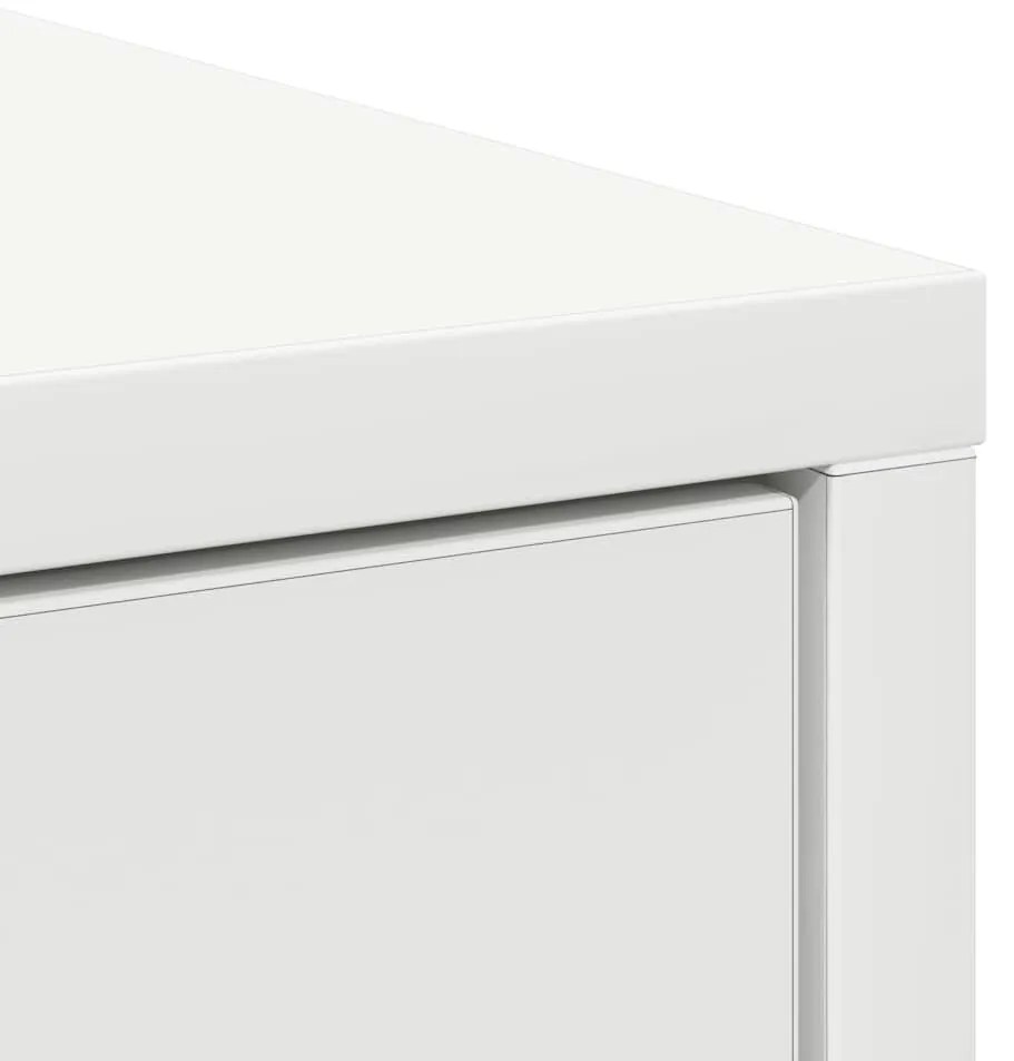 fehér komód fiókokkal és ajtókkal 73x31x90 cm